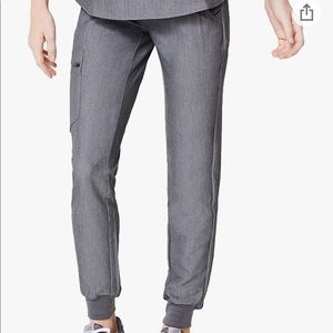 🌟 FIGS PO#1327 Heather Graphite Medium Tall Jogger Skinny Scrub Pants -$36